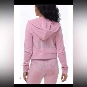 Juicy Couture Velour OG Tracksuit Set Pants Jacket Velour ROSE Size XS,M,L